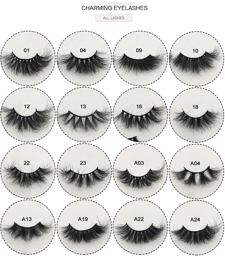 Neue nasse flauschige Nerz Wimpern mit Spikes Make-up Anbieter 16mm 18mm 25mm Volumen lang natürlichen Look Nerz Wimpern Großhandel – Detail 38