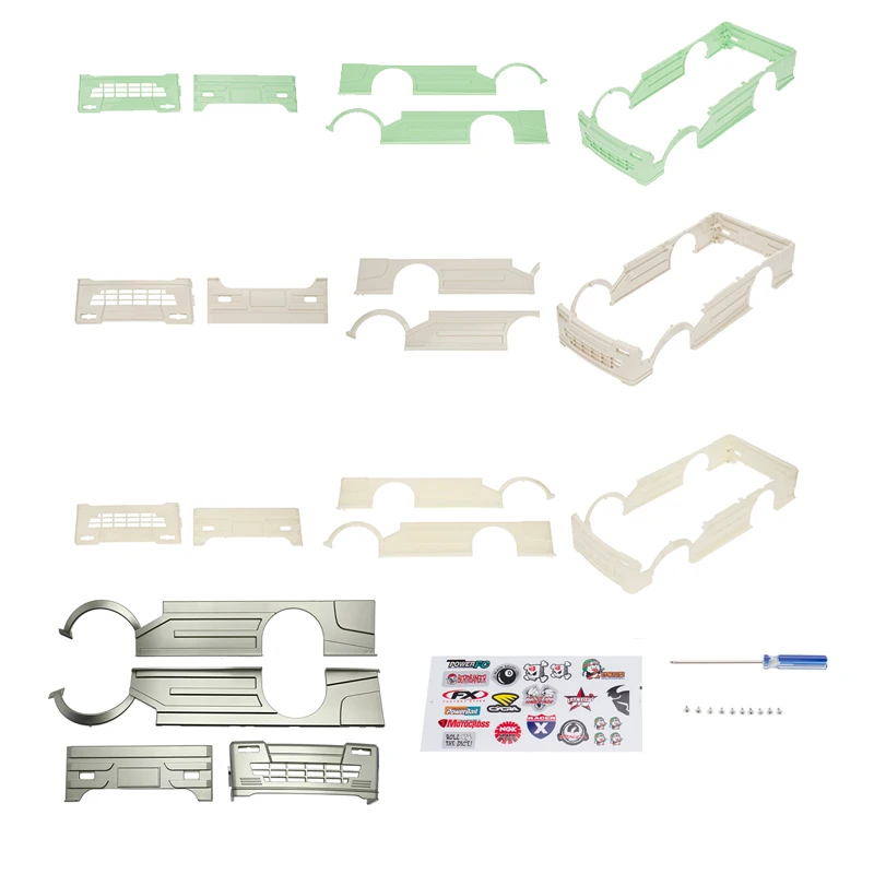 WPL D12 Upgraded Parts Wide Body Low Lying Large Surrounded Blow Vent Upgrade Modification Accessories Parts For WPL D12 RC Car