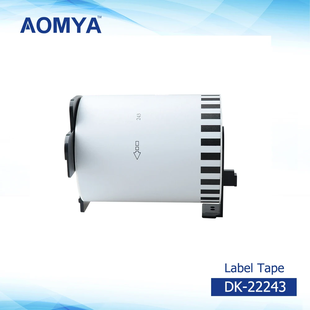 AOMYA 1 Rolls Label tape DK-22243 Label 102mm*30.48m Continuous Compatible for Brother Transferable rubber/paper