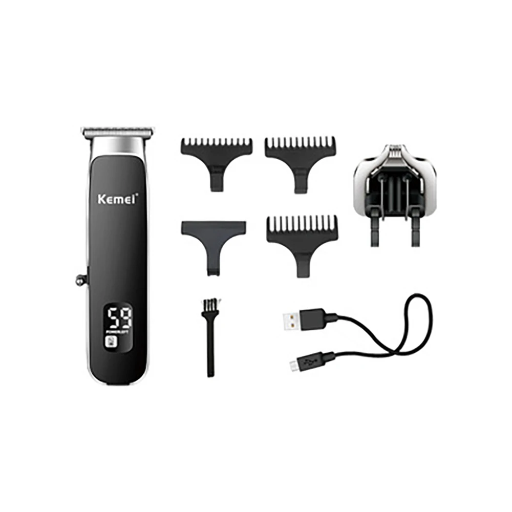 

KM-1893 Hair Trimmer Barber Shop Electric Hair Clipper Digital Display USB Rechargeable Trimmer Electric Hair Clipper