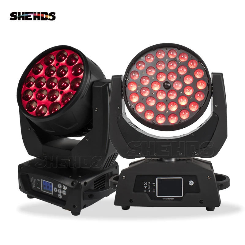 LED 36x18W RGBW Wash Zoom Moving Head Light LED 19x15W RGBW DMX DJ Disco Party Bar Dance Floor Stage Effect Lighting Equipment