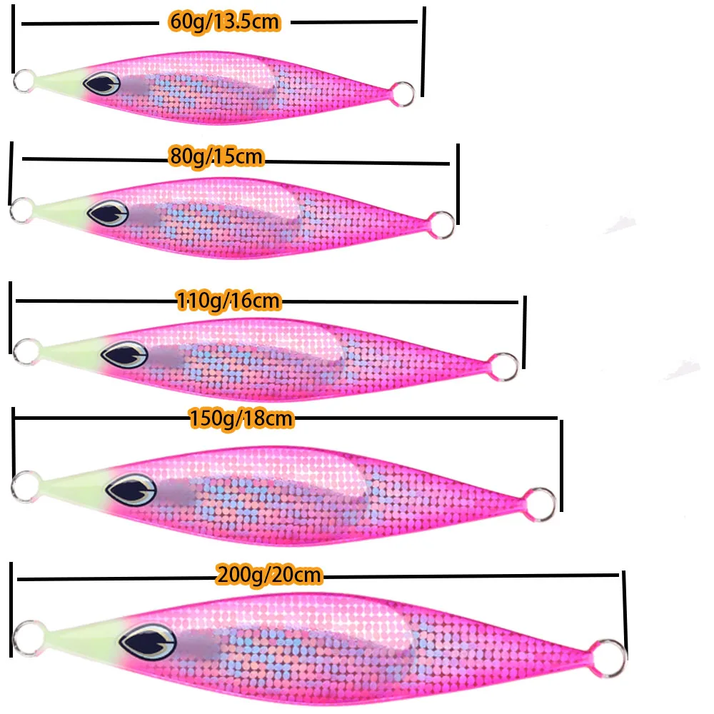 Japan Jig with UV, Slow Metal Jig, Micro Casting Spoon Jig, Artificial Bait Fish, Jigging, Vertical Slow falling Fishing