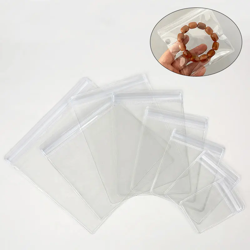 30pcs Storng Zip Zipper Lock Pouch Bags 4*6/6*8cm Plastic Transparent Clear Self Sealing Sachet Ziplock Bag Jewelry Packaging