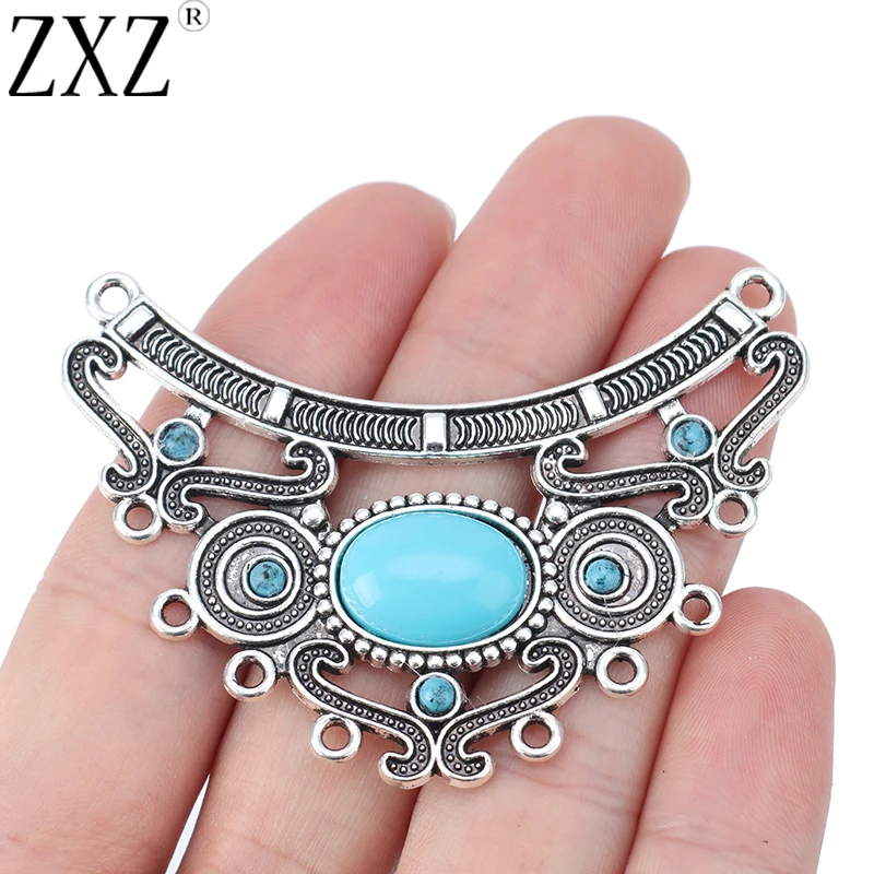 5 szt. Duże Boho Vintage wielopasmowe złącze Charms wisiorki do opaska na głowę rękodzieło naszyjnik biżuteria do znajdowania materiałów