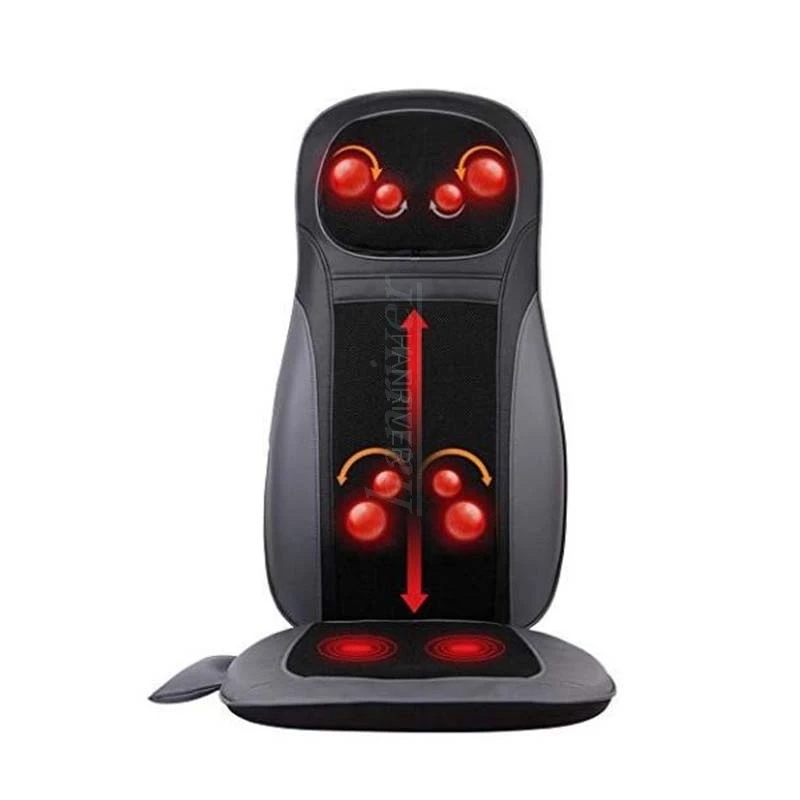 

Electric Back Massager Cervical Heating Neck Waist shiatsu Cushion Household Whole Body kneading Massage For Chair