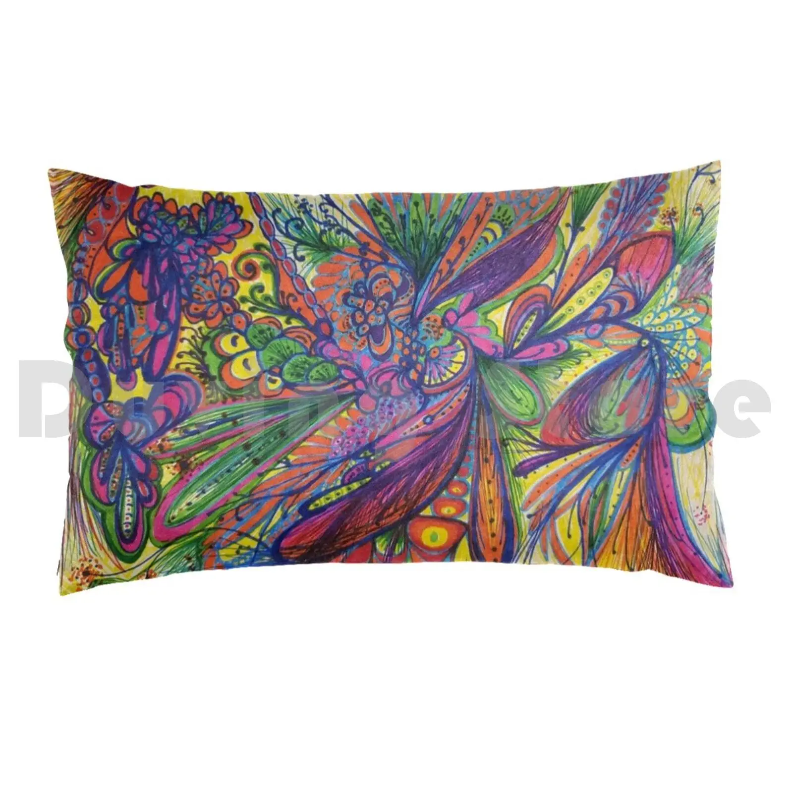 Fiddling Around Pillow case 217 Color Colorful Rainbows Spectrum Abstract Neon Musical