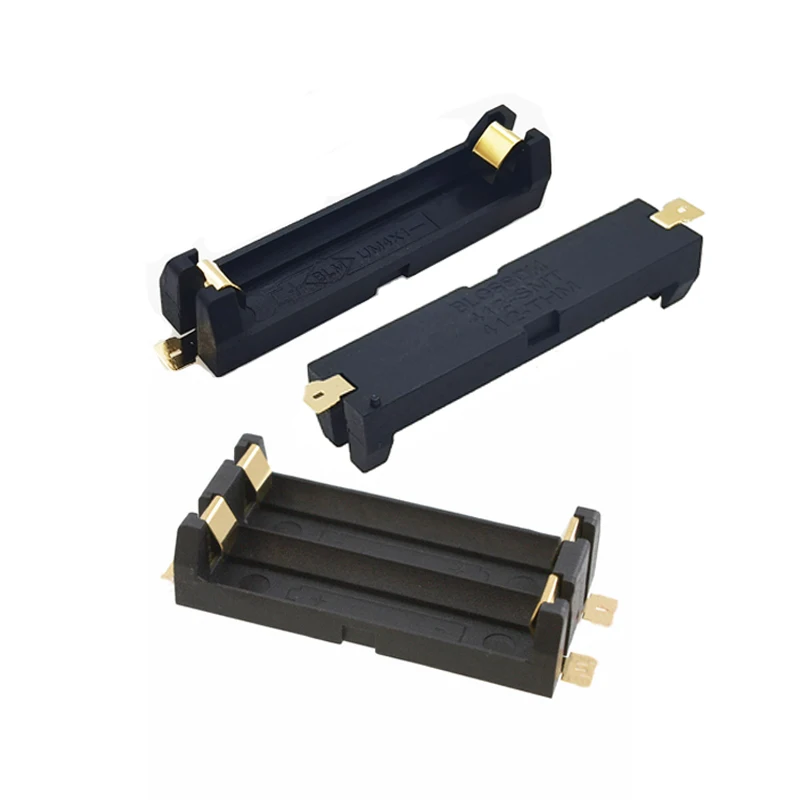 MasterFire 20pcs/lot 1.5V 1x 2x AAA SMD SMT Battery Holder Storage Case With Bronze Pins 1 2 slots Lithium Batteries Spring Box