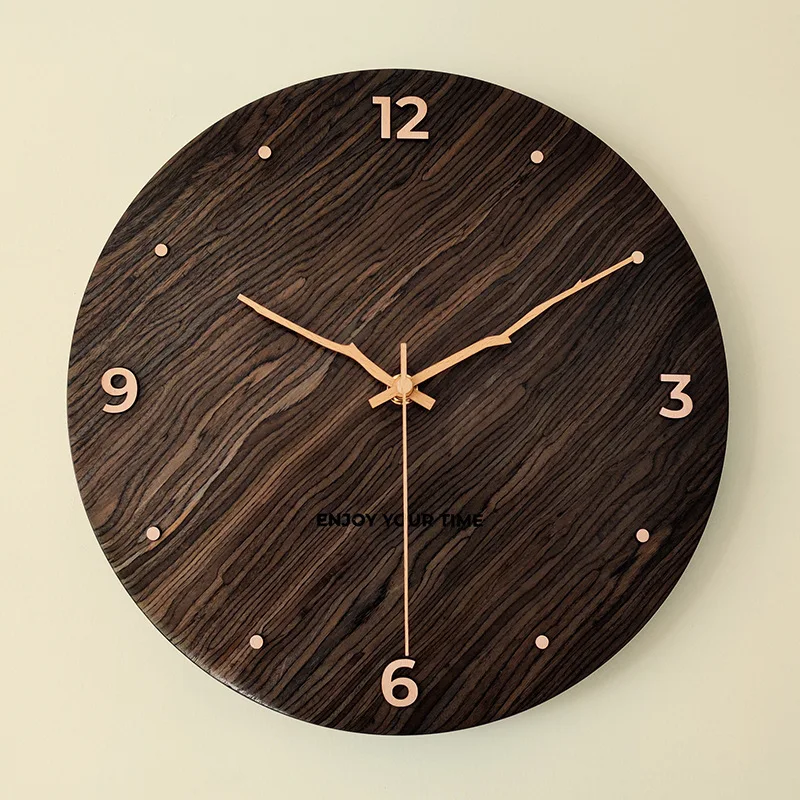 Creative wooden wall clock Nordic living room clock decoration clocks wall home decor living room