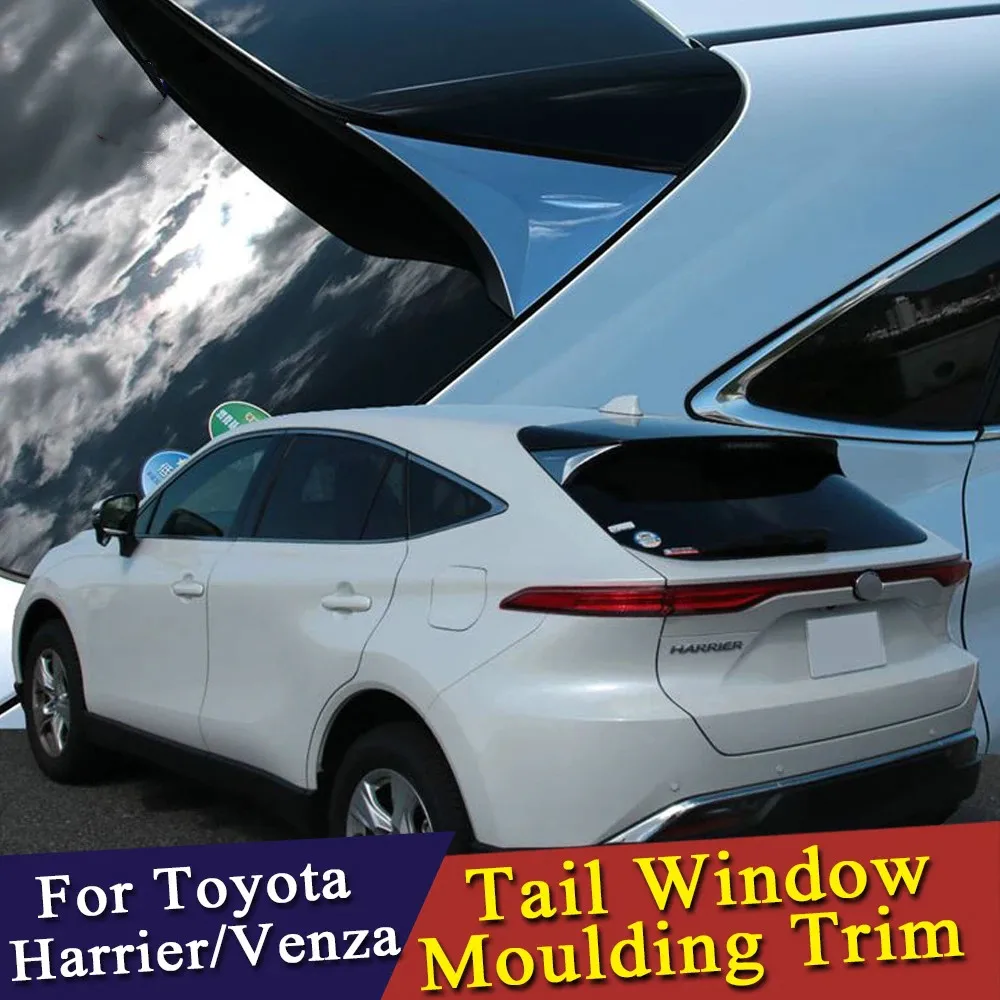 Car Exterior Accessories For Toyota Harrier Venza XU80 2020 2021 Window Trim Spoiler Sticker Garnish