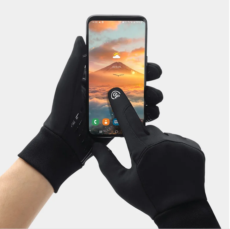 XiaoMi mijia touch screen gloves fleece thickening warm and windproof non-slip wear-resistant riding sports gloves winter