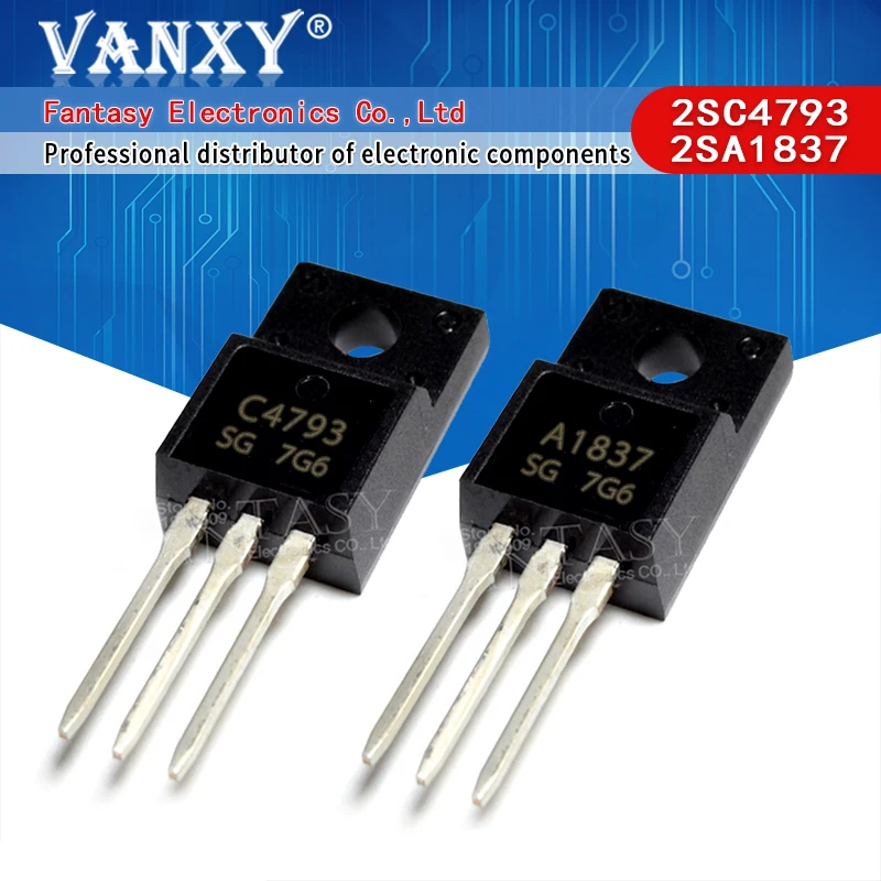 10 pièces 2SA2222 2SC6navy TO-220F 5 paires (5 pièces A2222 + 5 pièces C6navy)(2SA1837 + 2SC4793)(2SA1930 + 2SC5171 )(2SA2210 + 2SC6082)