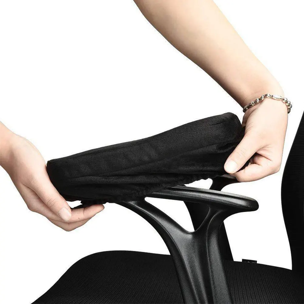 Office Home Cushion Chair Armrest Pad Soft Support Ergonomic Relief Pressure Forearms Memory Foam Elbow Pillows Covers Universal