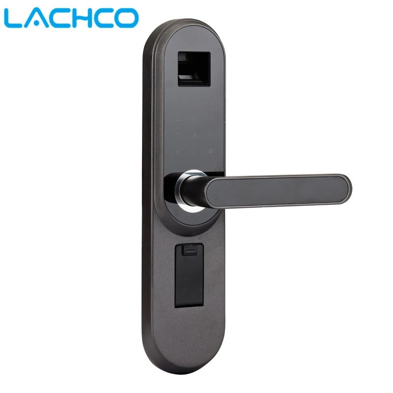 LACHCO Biometric Electronic Door Lock Smart , Code, Key Touch Screen Digital Password Fingerprint Lock for Home Office A18013FB