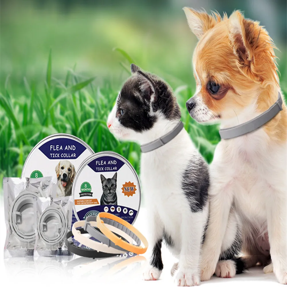 

Removes Flea And Tick Collar for Dogs Cats Up To 8 Month Flea Tick Collar Anti-mosquito & Insect Repellent Breakaway Cat Collar