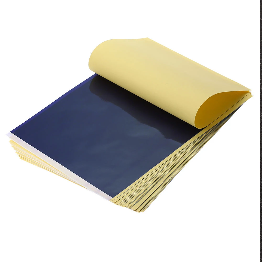 10/20/50/100 шт. бумага для переноса татуировок, 4-слойная карбоновая термотрафаретная бумага для переноса татуировок, копировальная бумага, калька