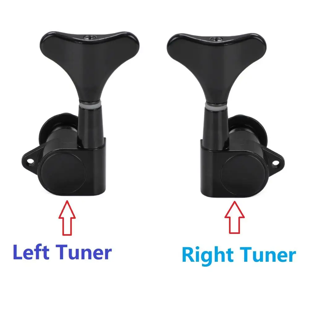 FLEOR 베이스 머신 헤드 튜닝 페그, 일렉트릭 베이스용 튜너 키, 2L3R, 2R3L, 5 개 세트