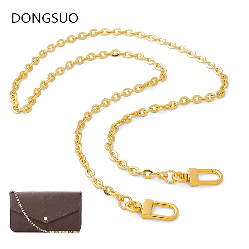 O shape copper metal chain purse 0.6CM 6MM Chains Shoulder Crossbody Strap Bag Accessories Charm