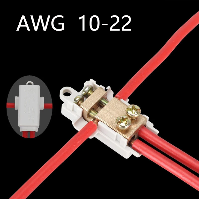 High power branch terminal main branch wiring wire connector pair is connected to machine T-type wiring terminal