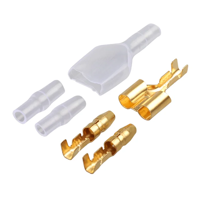 

500 sets 4.0 bullet terminal car electrical wire connector diameter 4mm Male + Female 1 : 2