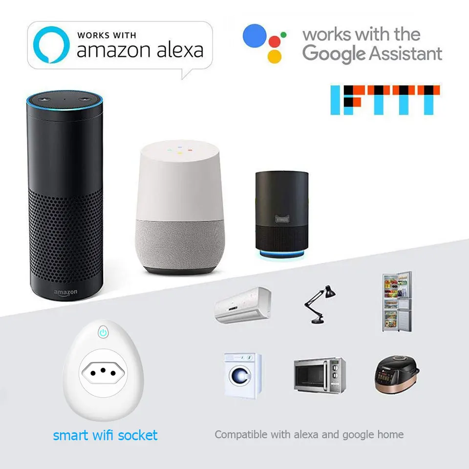 Wi-Fi умный бразильский разъем питания монитор 15A BR розетка Беспроводная розетка Голосовое управление работа с Alexa Google home с USB Smart life