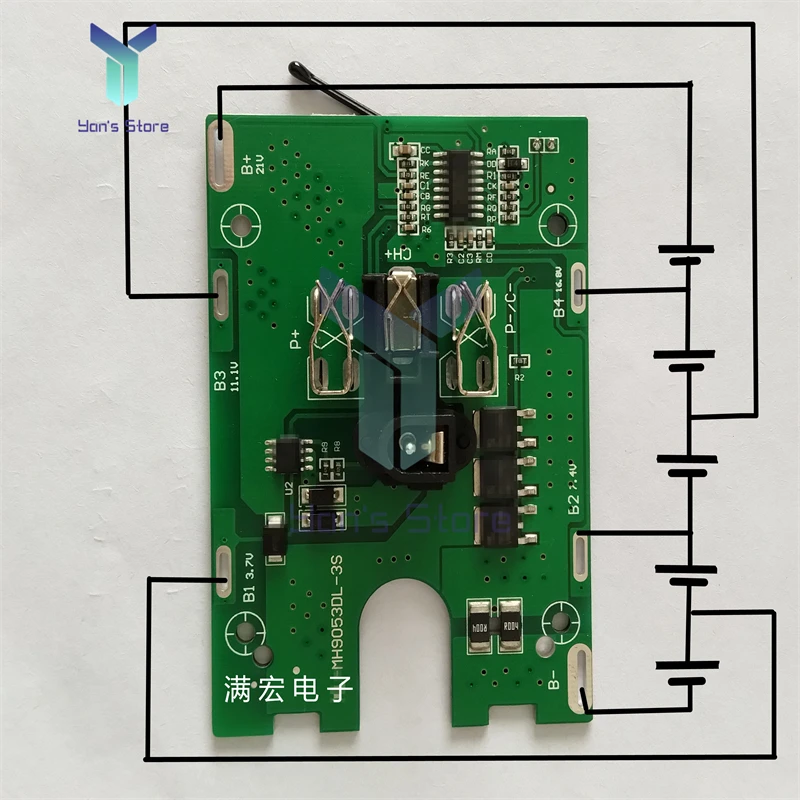 BMS 5S 18V 21V 30A Li-ion Lithium 18650 Battery Power Bank Charge Protection Board Module DIY Kit For Screwdriver/Electric Tools