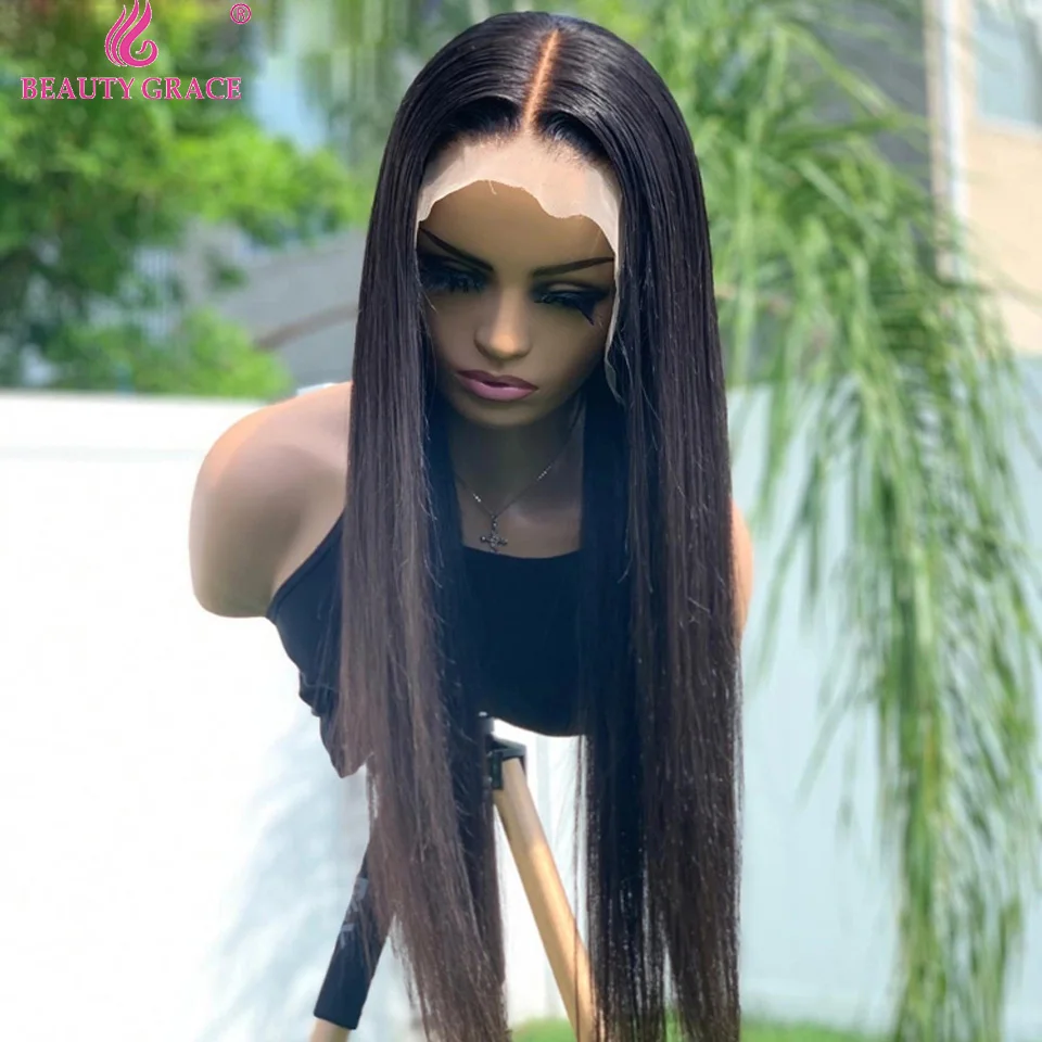 Brazilian Bone Straight 13X4 Lace Frontal Wigs For Women Lace Front Human Hair Wig 30 Inch Lace Front Wig 4X4 Lace Closue Wig