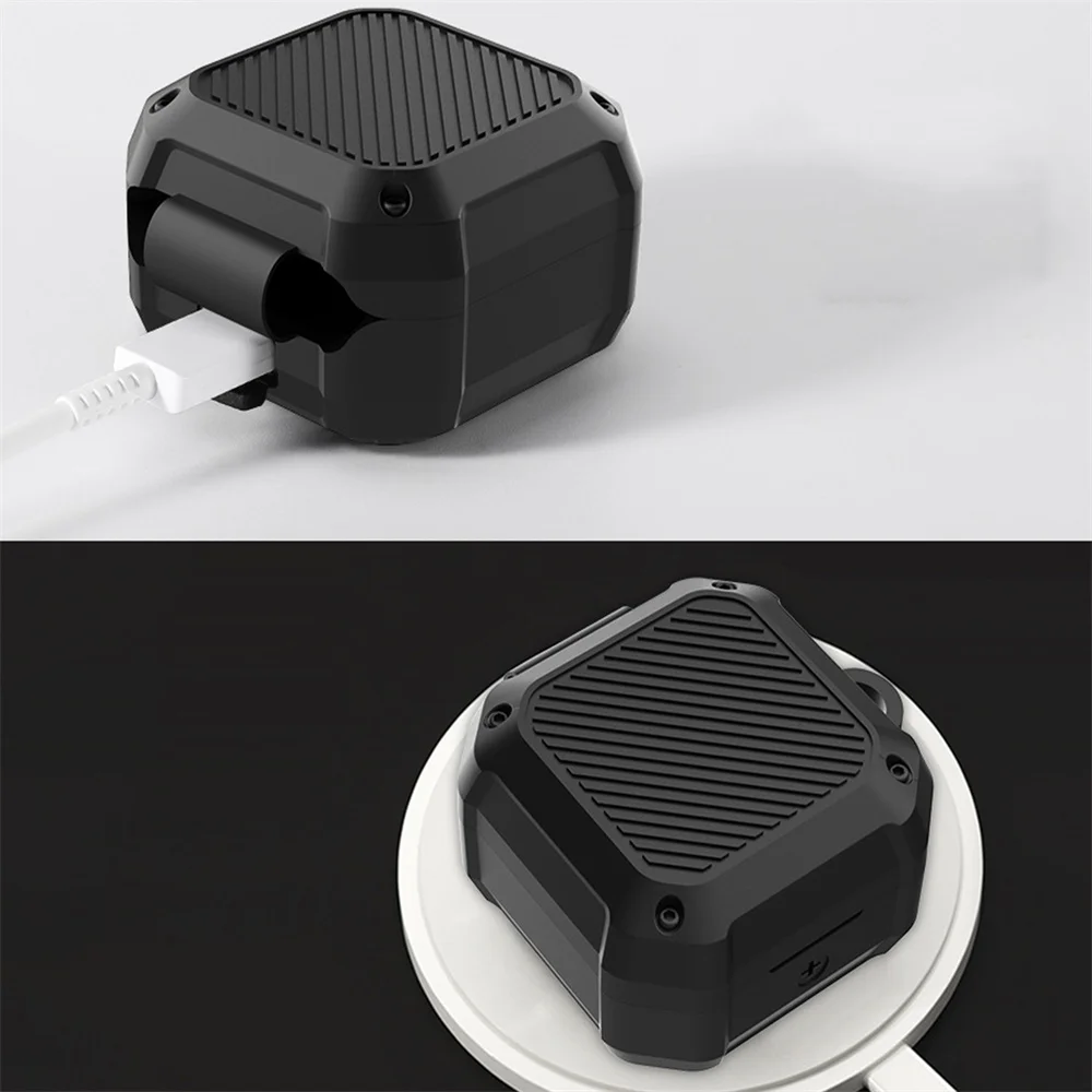 حافظة واقية لسماعات الأذن من السيليكون مضادة للسقوط لسماعات الرأس لهاتف سامسونج جالاكسي Buds2 Live/Pro اللاسلكية