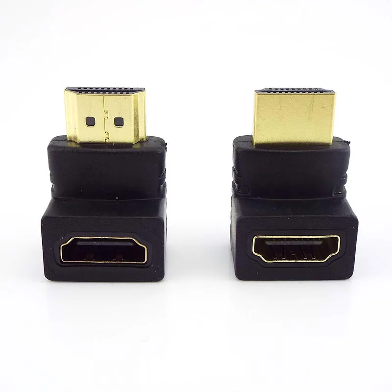 1/2/5Pcs HDMI-compatible Male To HDMI-compatible Female Adapter 90 Degree 270 Degree Angle Extender Cable Converter for HDTV L19