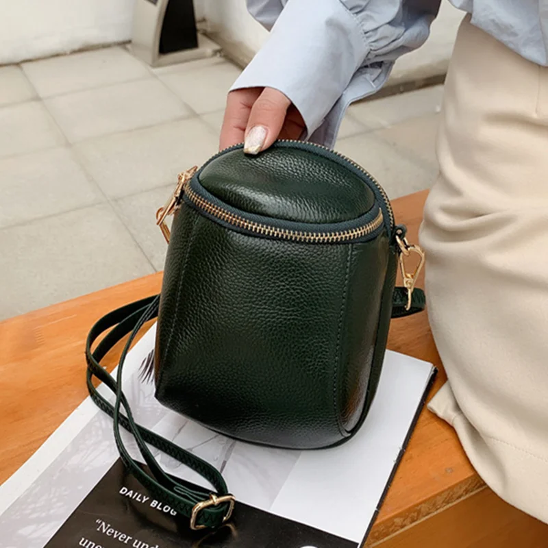 

100% Genuine Leather Women Shoulder Bags Fashion Lady Mobile phone bag Designer Cowhide Women Handbags Mini Female Crossbody Bag