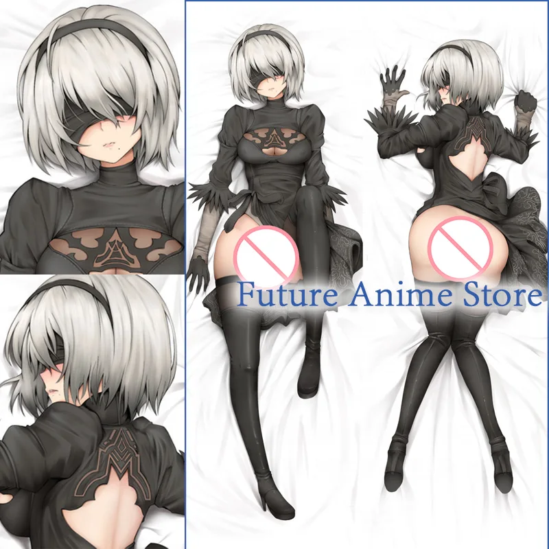 Dakimakura Anime 2B Nier Automata Yorha No.2 Type B Double-sided Print Life-size Body Pillow Case