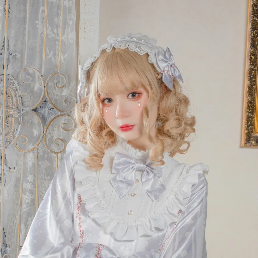 Słodki lolita nakrycia głowy kolekcja kawaii dziewczyna KC gothic lolita pałąk loli cosplay słodki lolita nakrycia głowy bowknot kapelusz