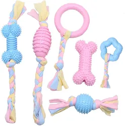 Chihuahua-Toys Puppy Teething Chew Toys Cleaning Dog TPR Toys Dog Toys for Small Dogs French Bulldog Accessories Cute Dog Toy