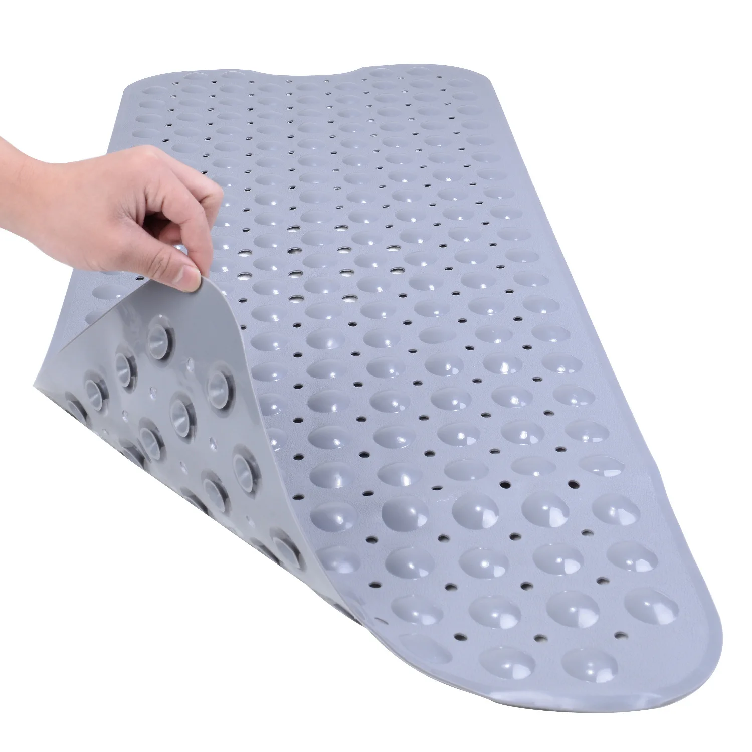 Rectangle 40x100 PVC Anti-Slip Bathtub Mat Bathroom Massage Shower Mat Suction Cup Waterproof Floor Mat Kids/Elderly/Disabled