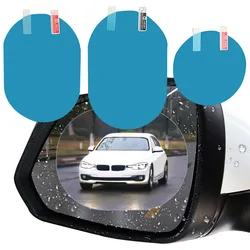 Pegatina impermeable para espejo retrovisor de coche, película de lluvia, visión clara en días lluviosos, 2 piezas