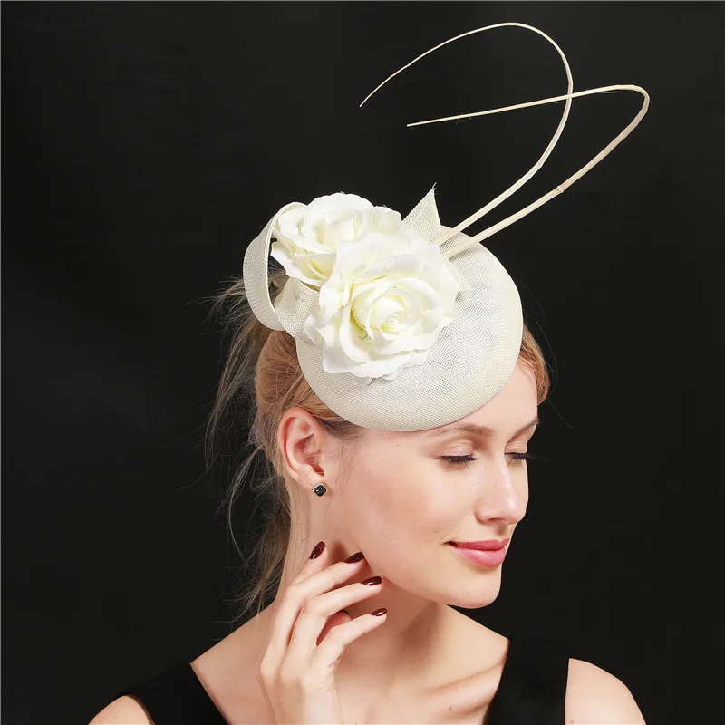 Formal Dress Wedding Fascinator Hat Woman Headwear Ladies Elegant Event Chapeau Caps Bridal Fashion Party Tea Hair Accessories