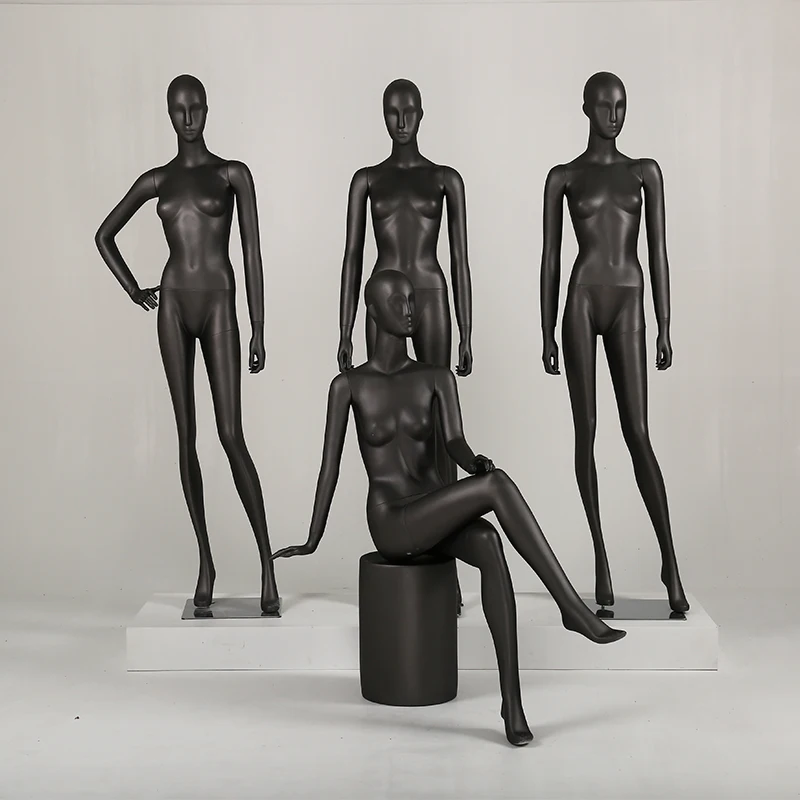 

High Quality Matte Black Mannequin Matte Black Model Customized Manufacturer Direct Sell