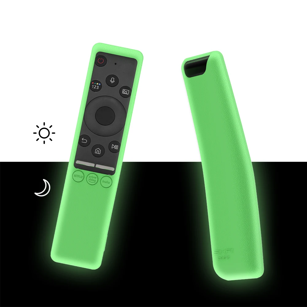 SIKAI Funda protectora de silicona para Samsung BN59-01312A BN59-01329A QLED 8K TV OneRemote cubierta de batería antideslizante con bucle remoto