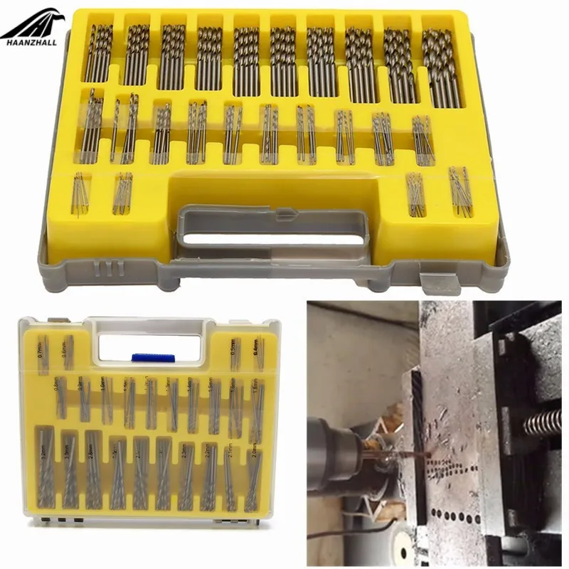 150pcs Hss Micro Bit Twist Drill Set Kit Mini Small Precision Hss Power Drill 0.4mm-3.2mm Pcb Drill Bit Craft Hole Maker + Case