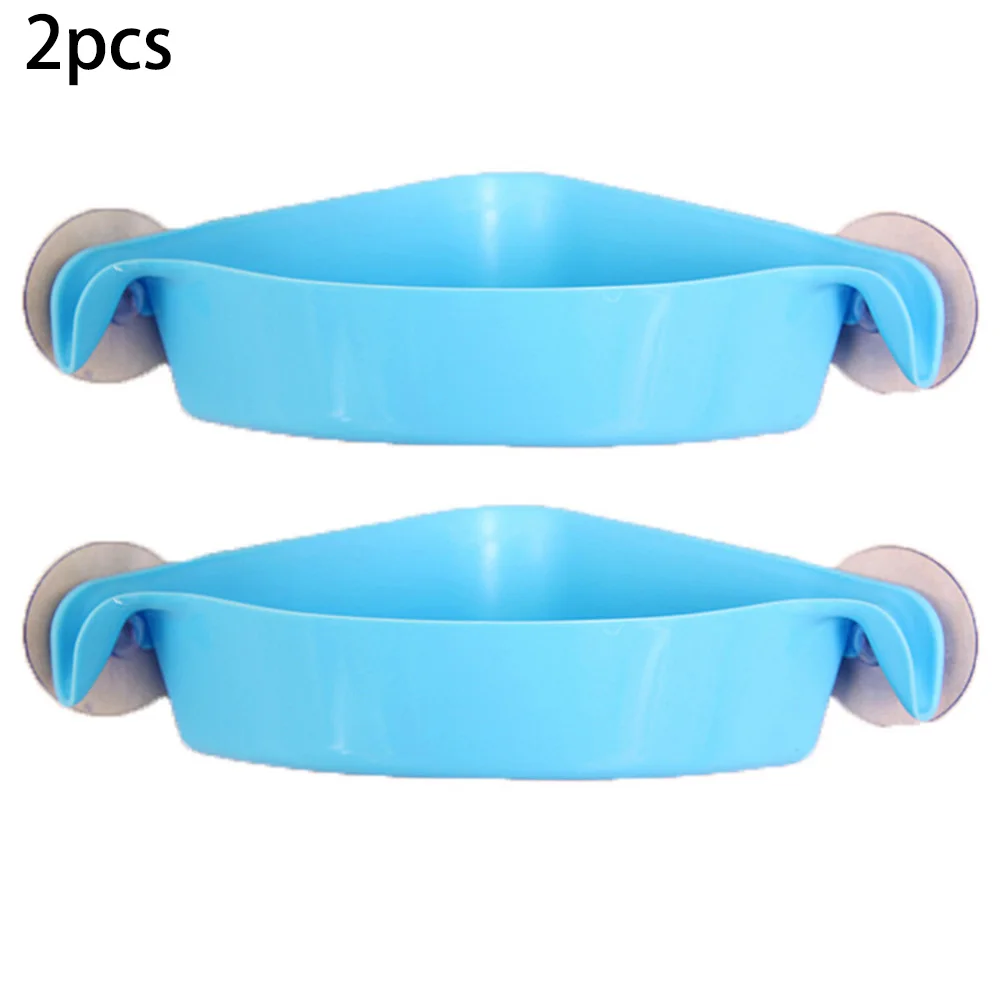 

2Pcs Suction Cup Bathroom Accessories Corner Storage Rack Kitchen Storage Shelf Storage Shelf 2020 New Arrival