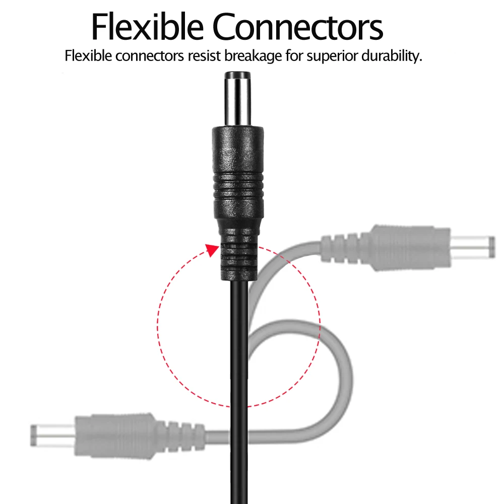 DC 12V Power Extension Cable 5.5*2.1mm Power Cord 3m 6m 9m for CCTV Surveillance Camera Router LED Strip Radio Printer
