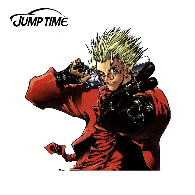 JumpTime 13x13 Trigun автомобильные наклейки и наклейки для багажника, бампера, мотоцикла, JDM ATV, виниловая наклейка, автомобильная пленка