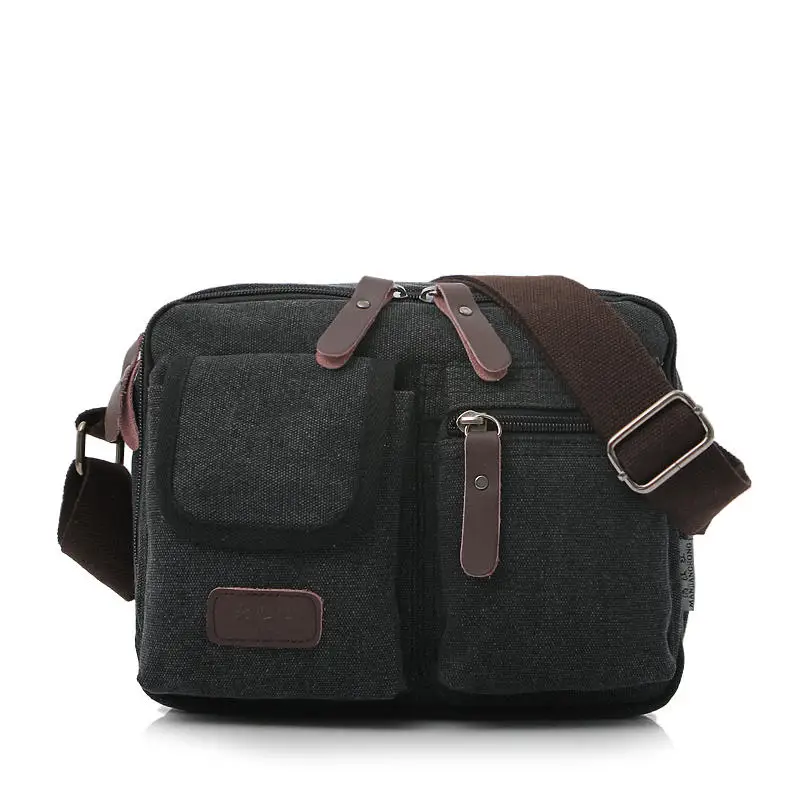 Męska płócienna torba na ramię na co dzień podróżna męska torba Crossbody luksusowe męskie Messenger torby tornister torebki Tote