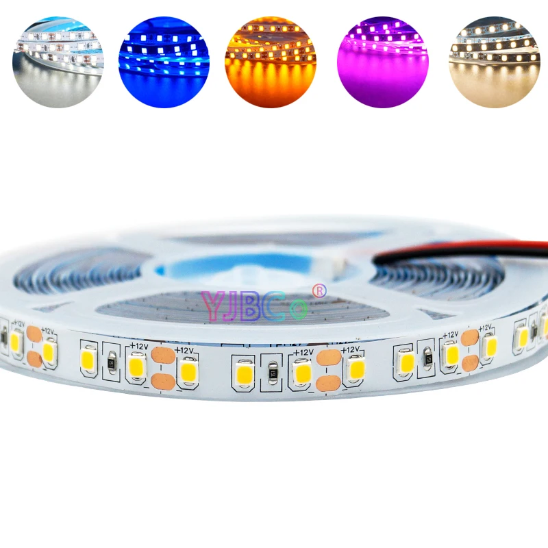 

12V 24V 5M 8mm PCB High Bright 2835 SMD LED Strip 120 LEDs/M White/Warm White/Natural White/Red/Green/Blue Flexible Lamp Tape