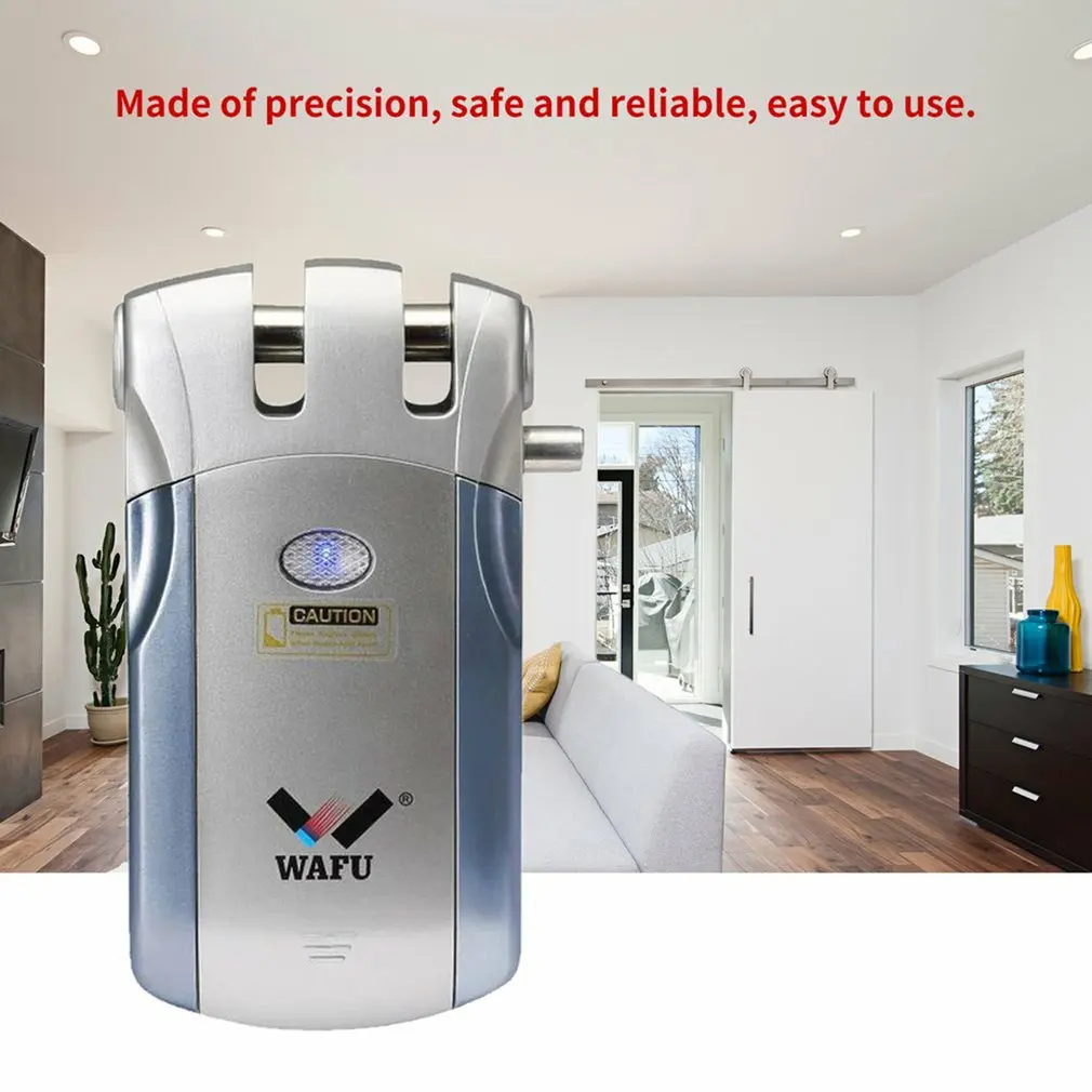 Wafu WF-019 Electric Door Lock Wireless Control With Open & Close Home Security Door Easy Installing