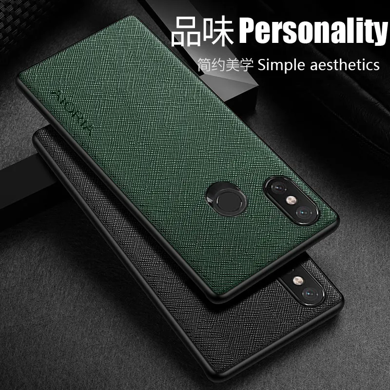 Luxury leather case for Xiaomi Mi 8 and Mi 8 Lite