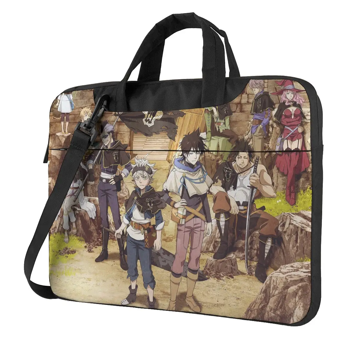 

Anime,Black Clover Laptop Bag Case Protective Vintage Computer Bag Bicycle Crossbody Laptop Pouch