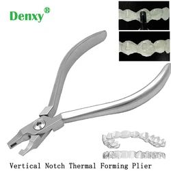 Pinza per allineamento ortodontico dentale Denxy pinza per perforazione per fori fermo per allineatori trasparenti pinze a strappo tutore invisibile invisibile