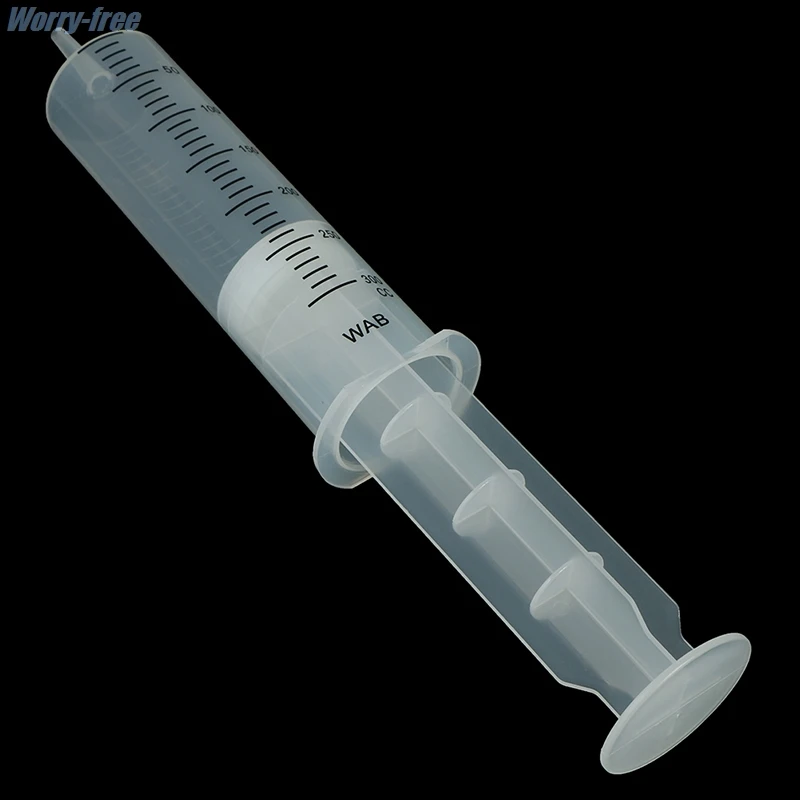 300ml Plastic Syringe Large Capacity Syringe Transparent Reusable Sterile Measuring Injection Syringe Nutrient Hydroponics HOT!