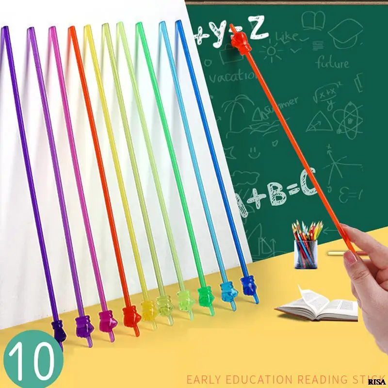 가정용 교육용 스틱, 휘어지는 교육 스틱, 칠판 수업 배턴, 손가락 독서 스틱, 교육 도구, 2 개