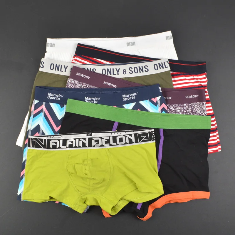 

5pcs Teenage Boy Cotton Boxers Mixed Design Men Underwears Size 3T-16T Children Soft Healthy Underpants Boxers Big Fat Man Boxer